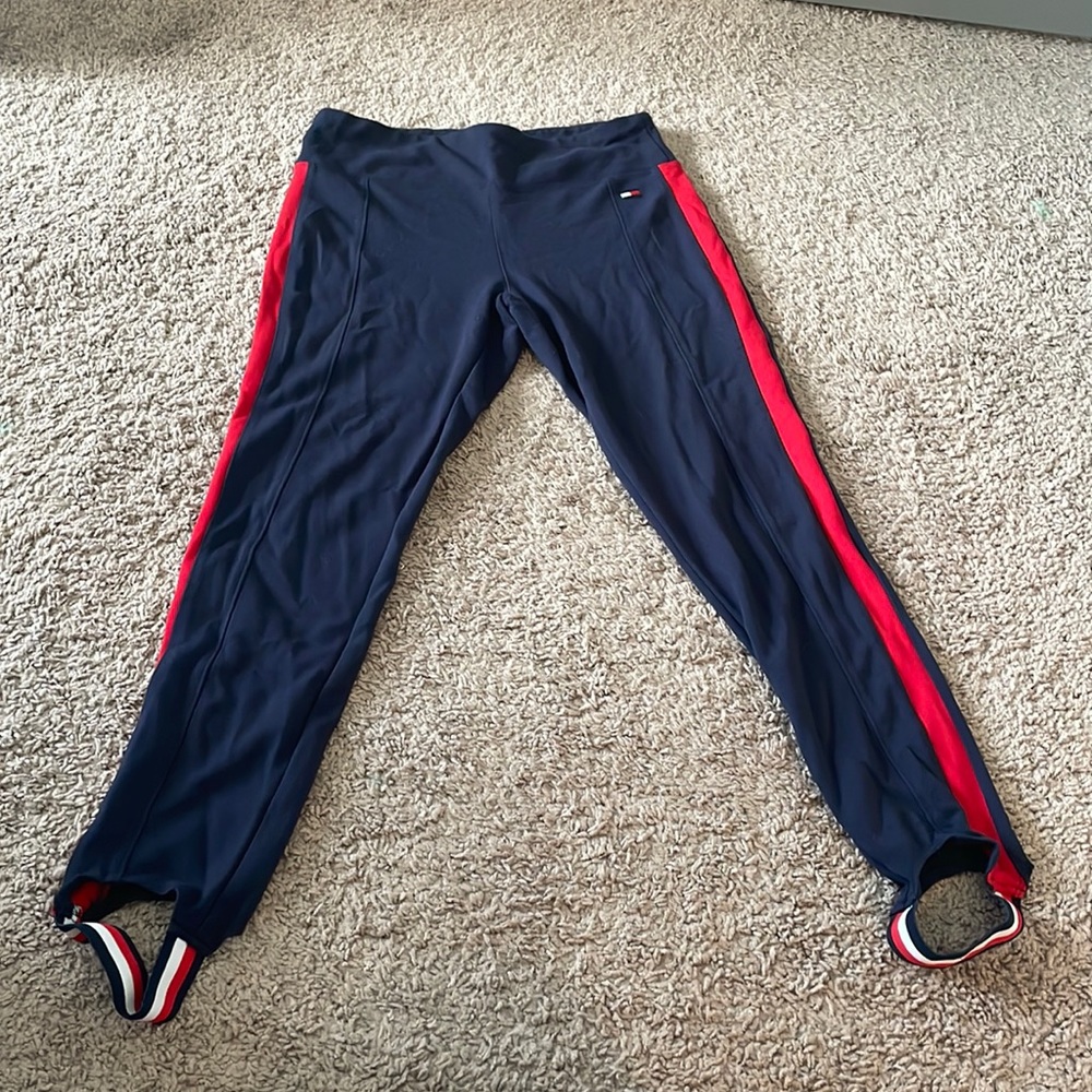 Tommy Hilfiger navy and red leggings. Size M. Super cute & comfy, lightly worn!